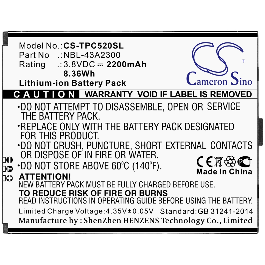 Batteria del telefono cellulare Tp-link Neffos C5A (CS-TPC520SL)