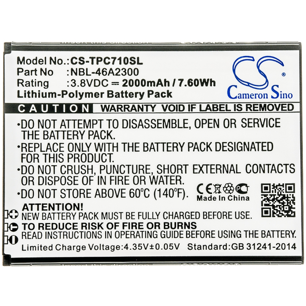 Sostituzione della batteria compatibile per TP-Link NBL-46A2300