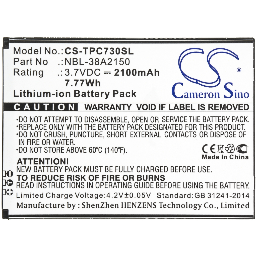 Sostituzione della batteria compatibile per TP-Link NBL-38A2150