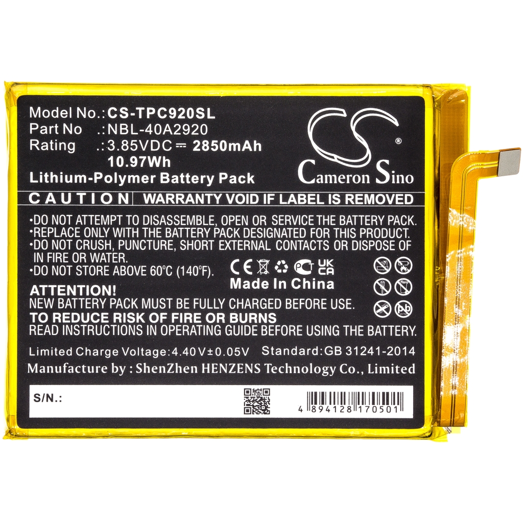 Sostituzione della batteria compatibile per TP-Link NBL-40A2920
