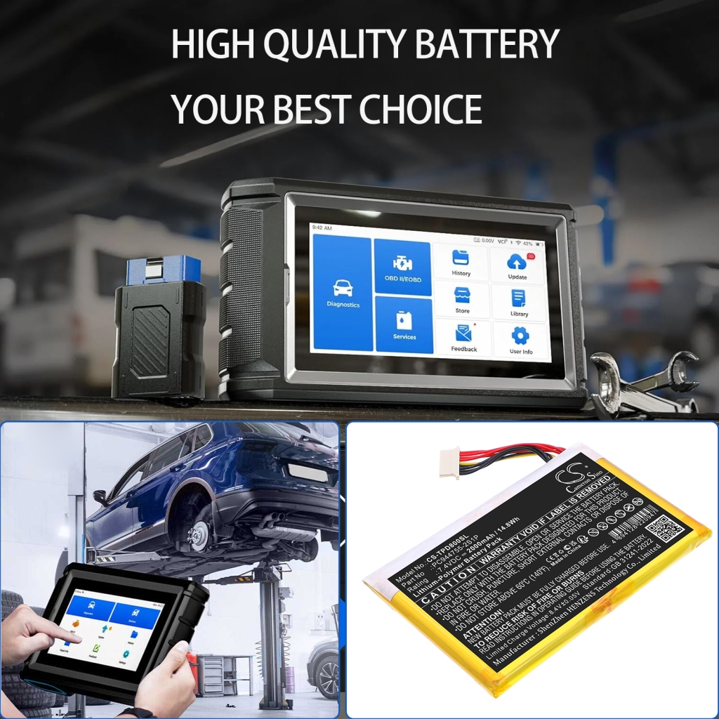 Batterie Batteria dell'apparecchiatura CS-TPD800SL