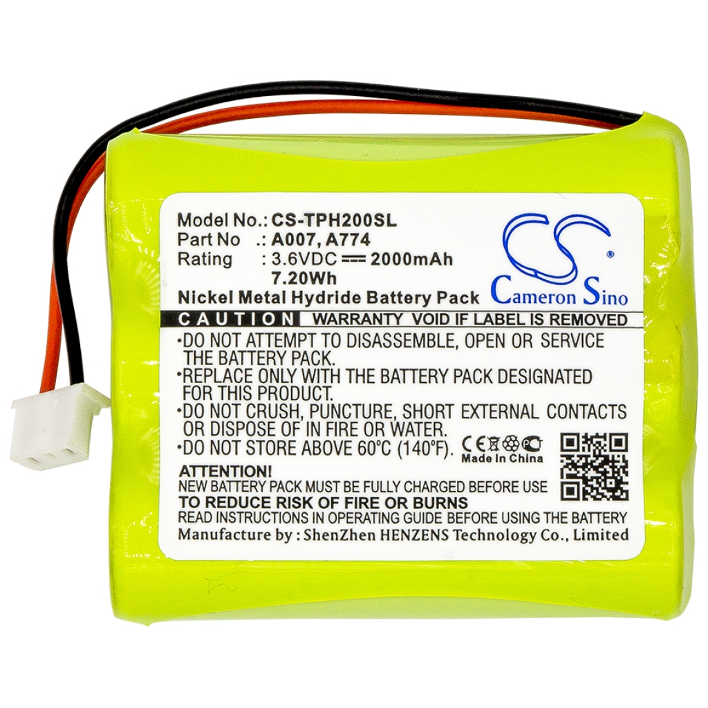 Sostituzione della batteria compatibile per Tpi 160AAH3BML,A007,A774