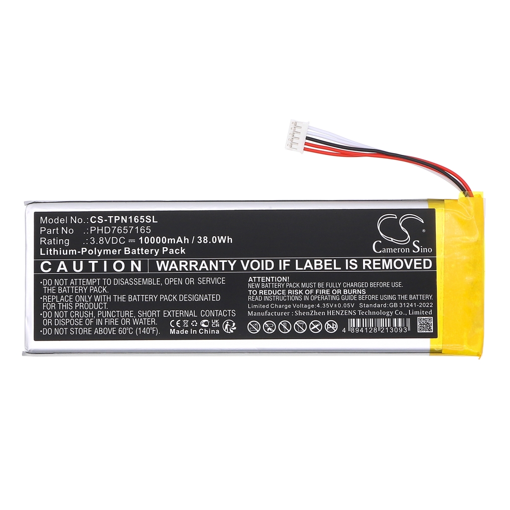 Batteria dell'apparecchiatura Topdon CS-TPN165SL