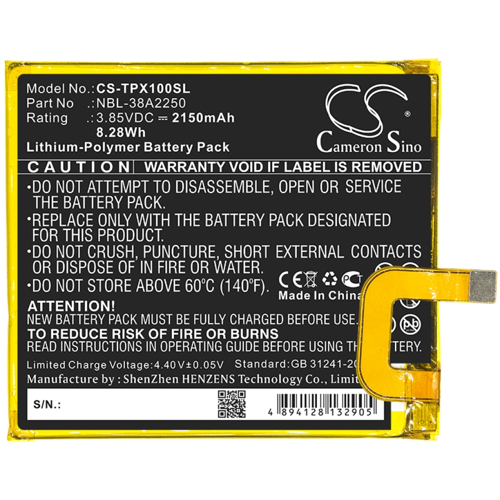 Sostituzione della batteria compatibile per TP-Link NBL-38A2250
