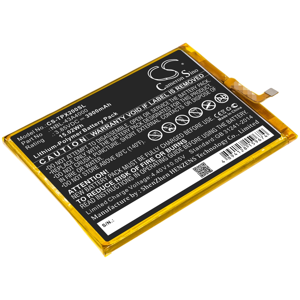 Batteria del telefono cellulare Neffos X20 Pro (CS-TPX200SL)