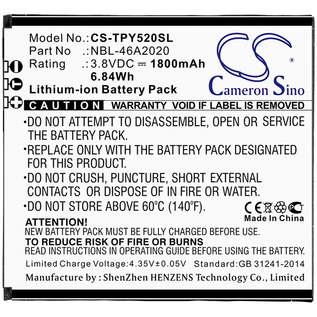 Sostituzione della batteria compatibile per TP-Link NBL-46A2020