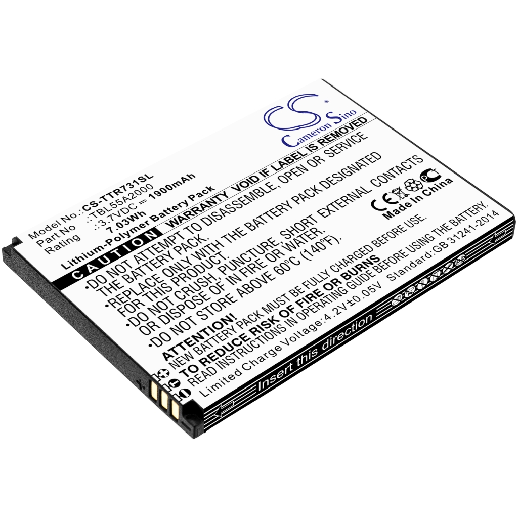 Sostituzione della batteria compatibile per TP-Link TBL55A2000