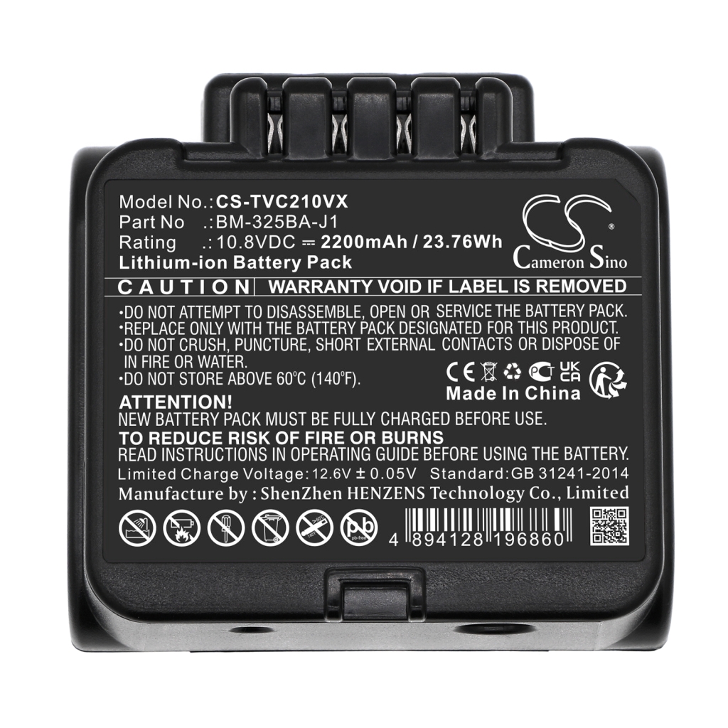 Batteria a vuoto Toshiba CS-TVC210VX