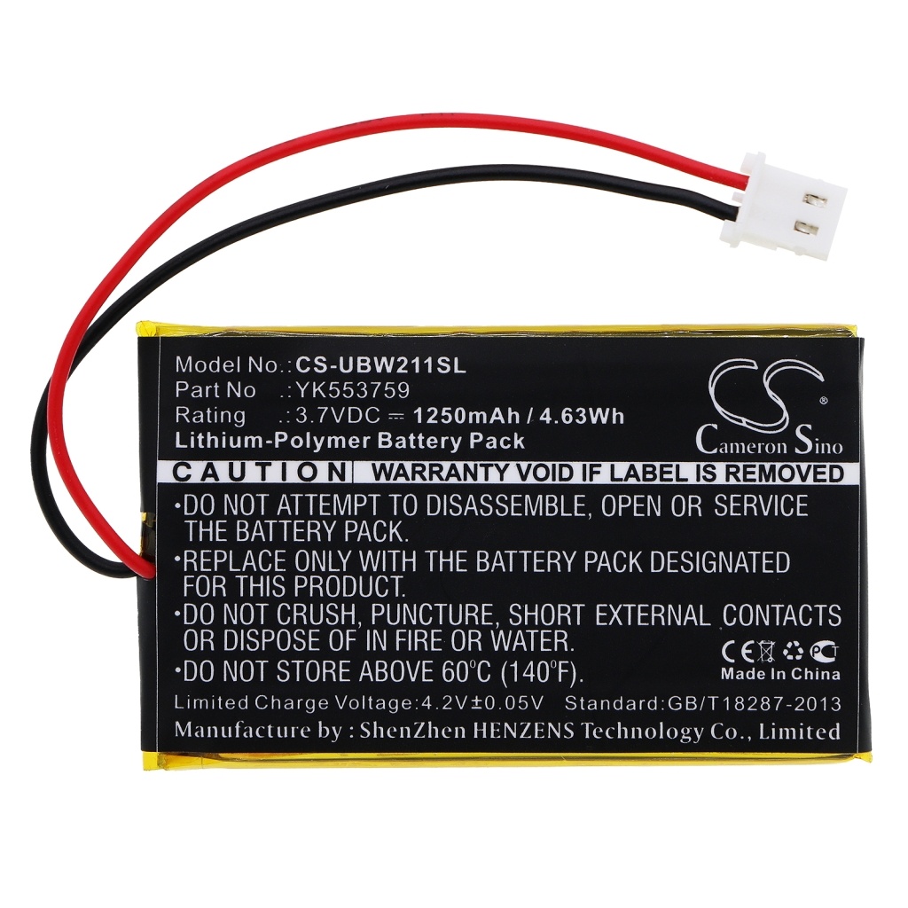 Sostituzione della batteria compatibile per Uniden YK553759