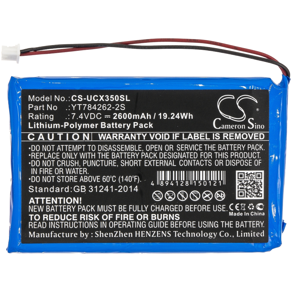 Sostituzione della batteria compatibile per Uniwell YT784262-2S