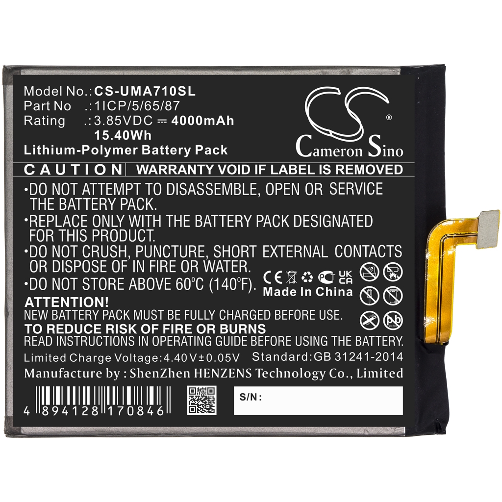 Batteria del telefono cellulare Umi CS-UMA710SL