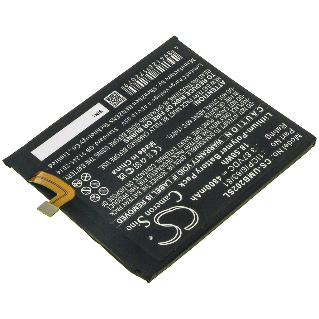Batterie Batteria del telefono cellulare CS-UMB202SL