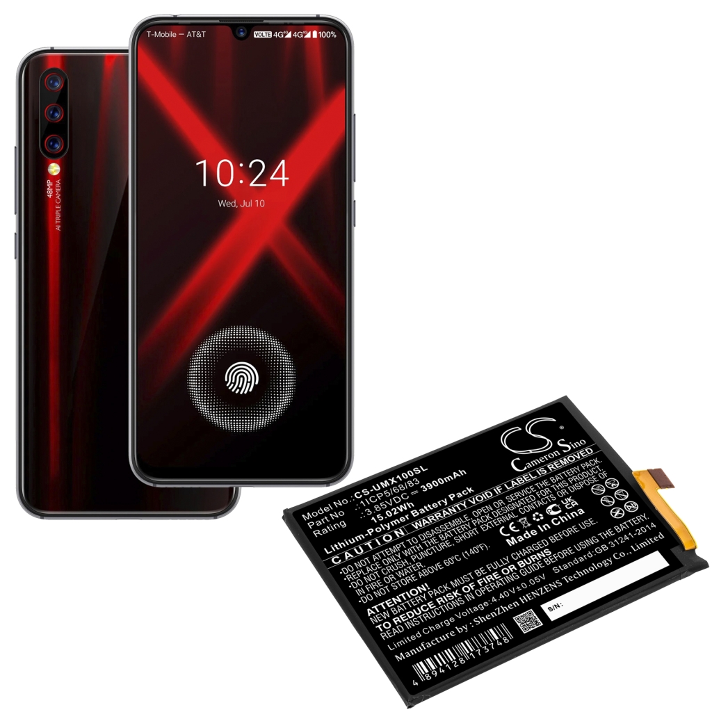 Batteria del telefono cellulare Umi CS-UMX100SL