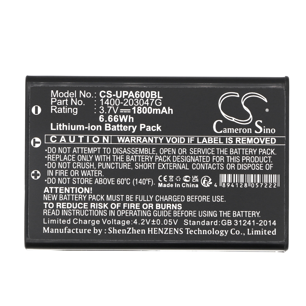 Batterie Sostituisce 1400-900009G