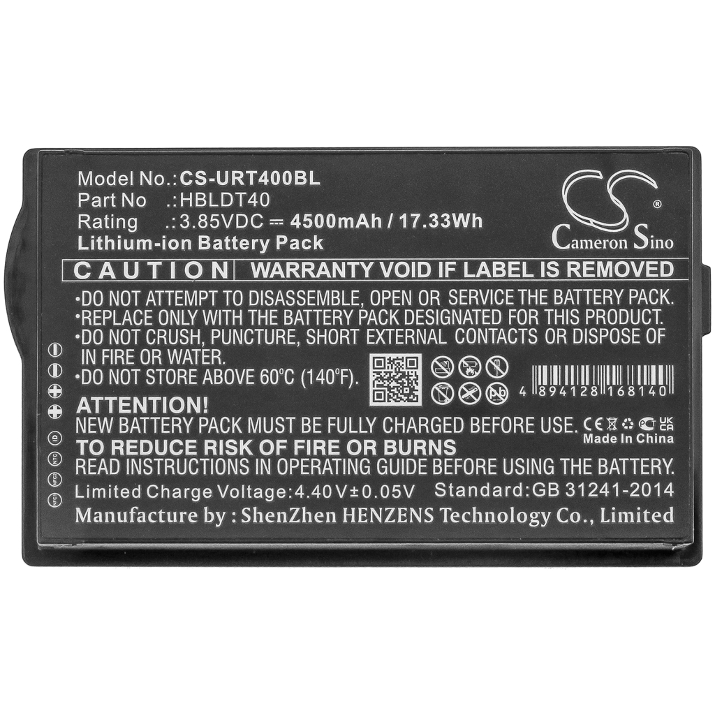 Codice a barre, batteria dello scanner Urovo CS-URT400BL