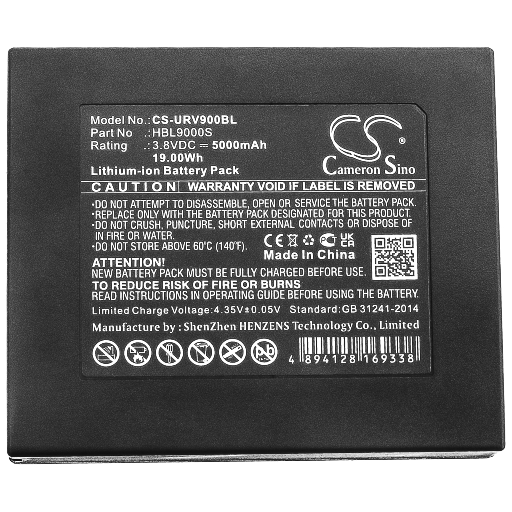 Codice a barre, batteria dello scanner Urovo CS-URV900BL