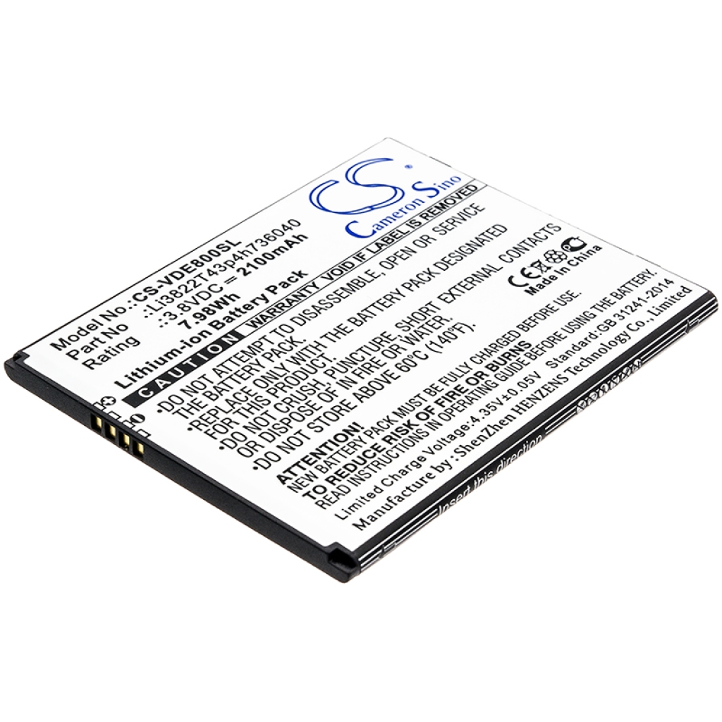 Batterie Sostituisce Li3822T43p4h736040