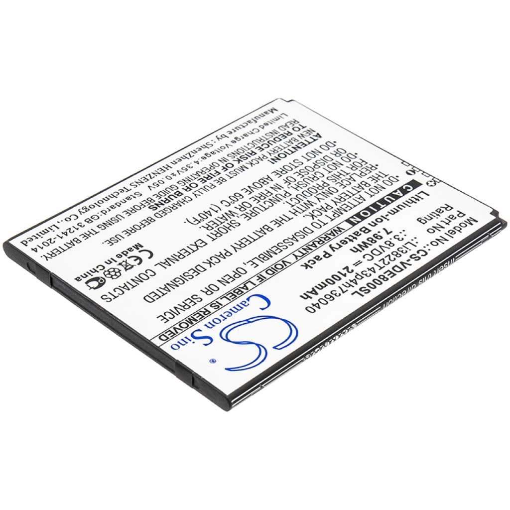 Batterie Sostituisce Li3822T43p4h736040