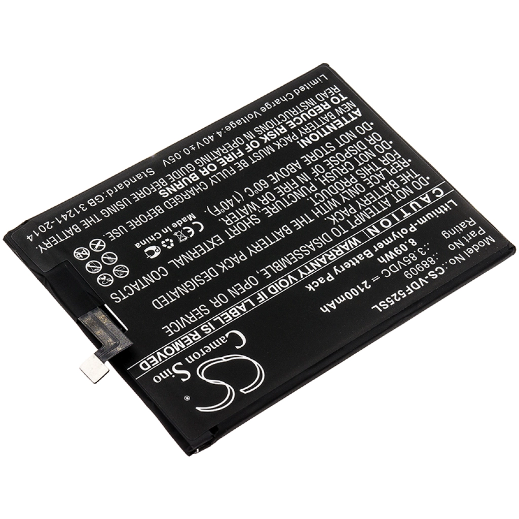 Batterie Batteria del telefono cellulare CS-VDF525SL