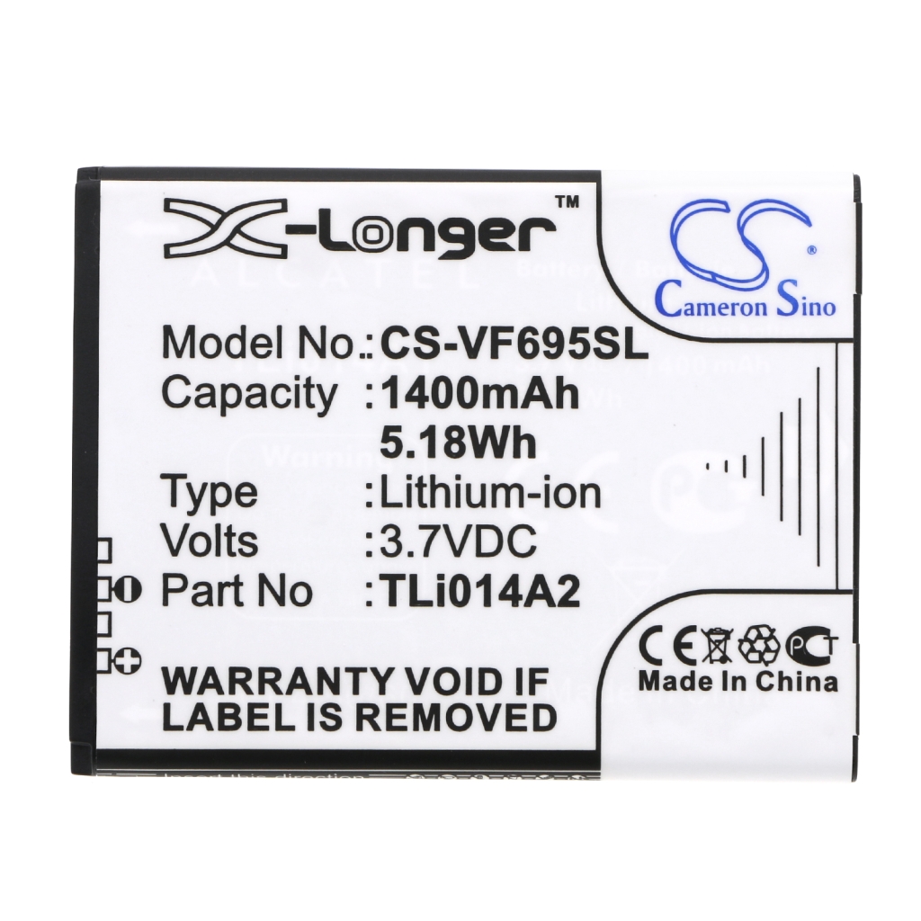 Batterie Batteria del telefono cellulare CS-VF695SL