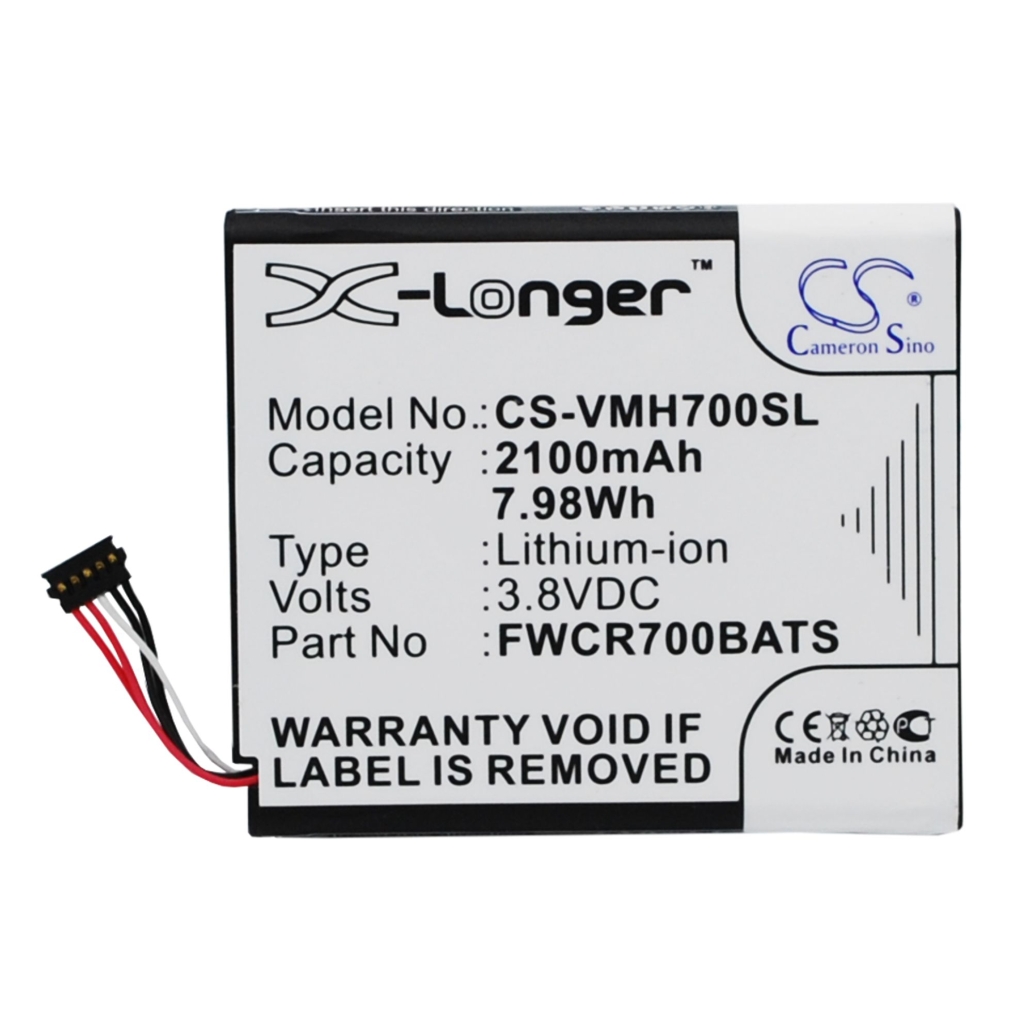 Sostituzione della batteria compatibile per Verizon FWCR700BATS,ICP565156A