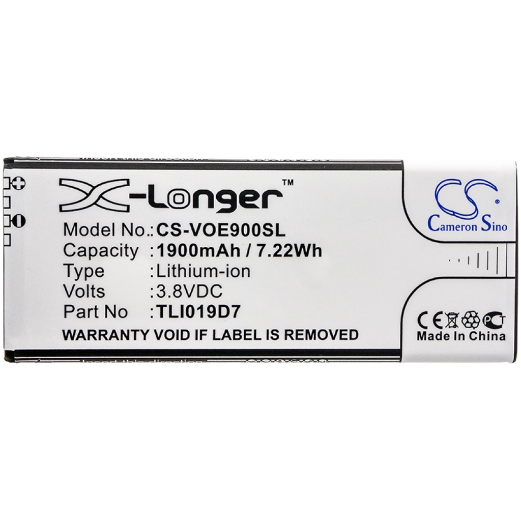 Batteria del telefono cellulare Alcatel 1 Dual SIM (CS-VOE900SL)