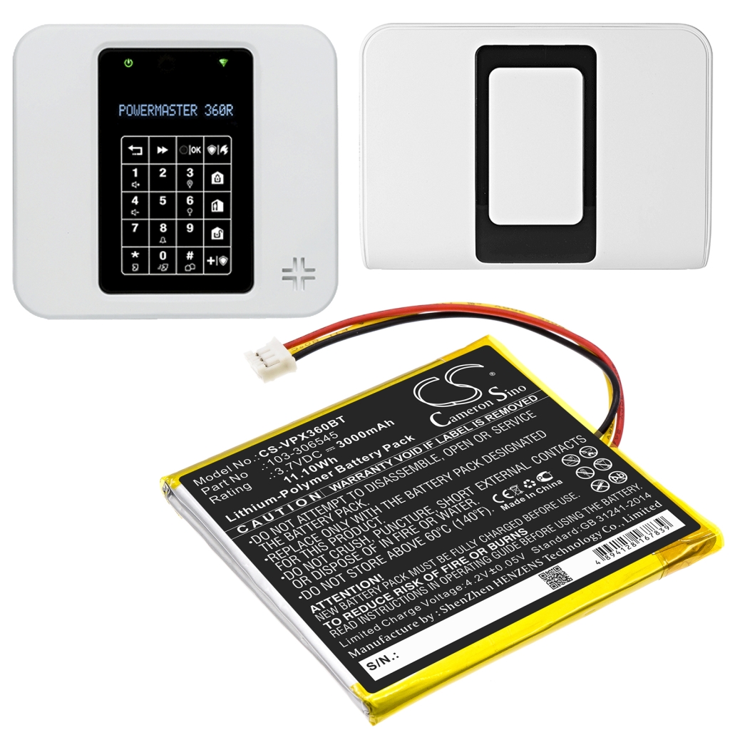 Batteria per telecamera di sicurezza domestica Visonic PowerMaster 360R (CS-VPX360BT)