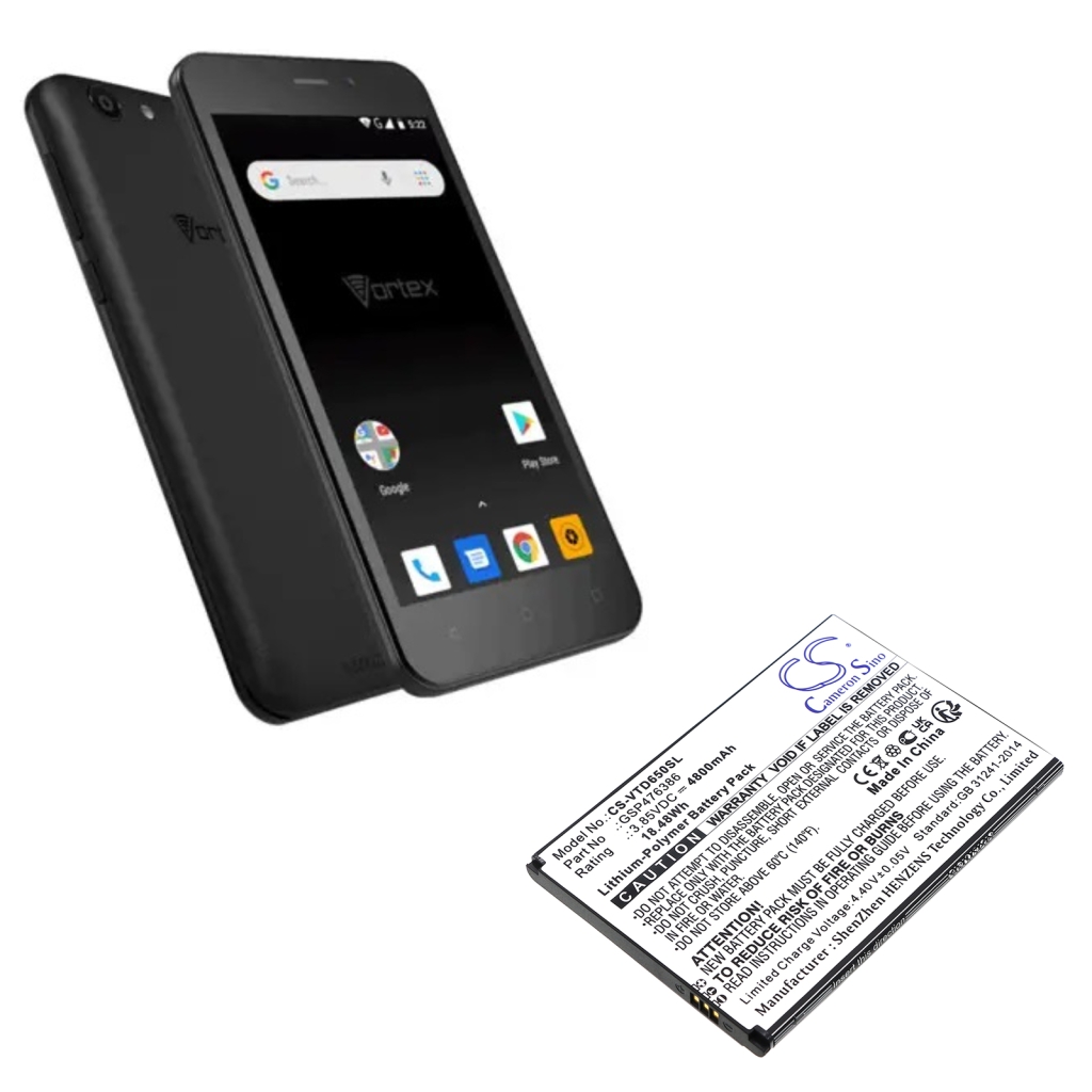 Batteria del telefono cellulare Vortex CS-VTD650SL