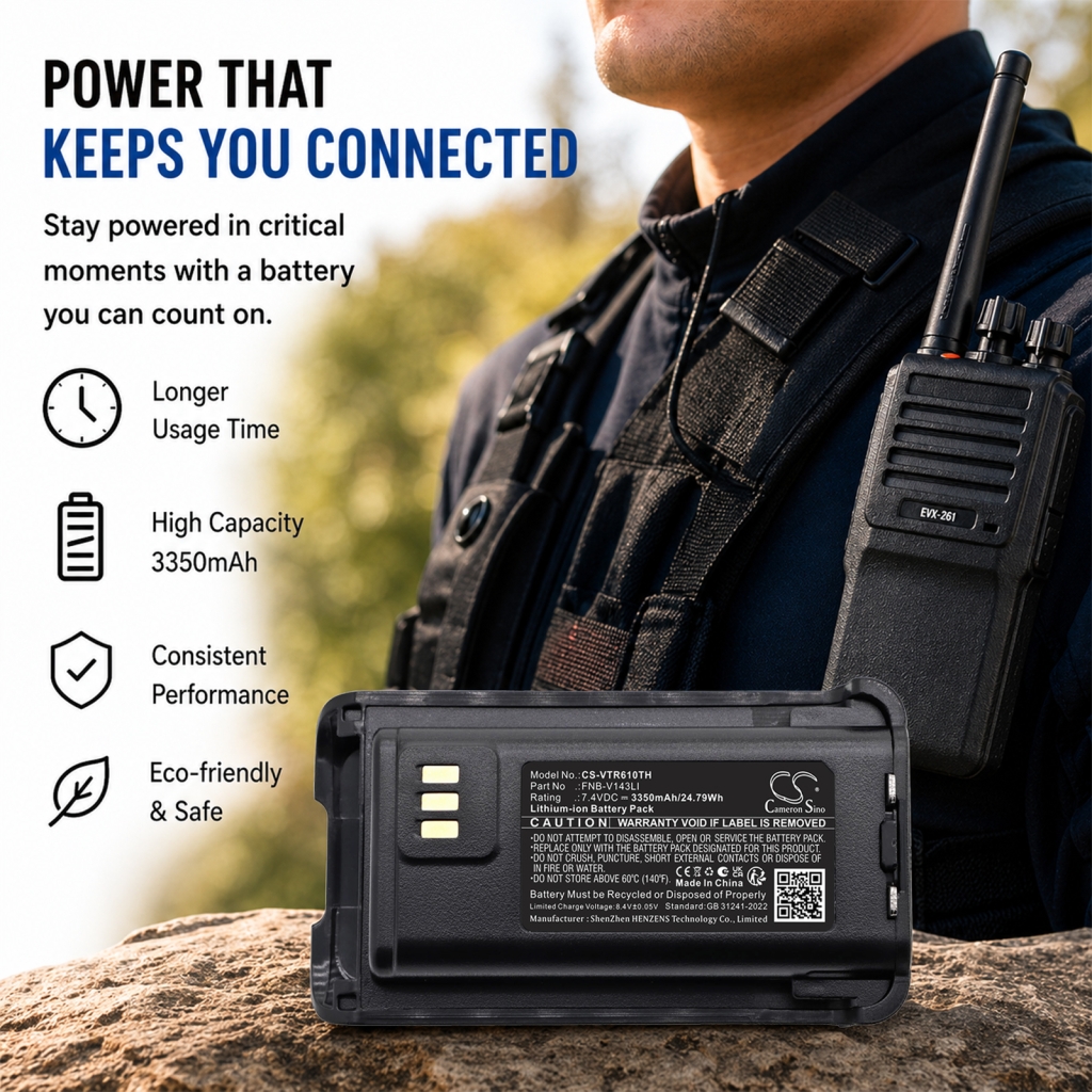 Batteria compatibile con Bearcom Vertex standard CS-VTR610TH