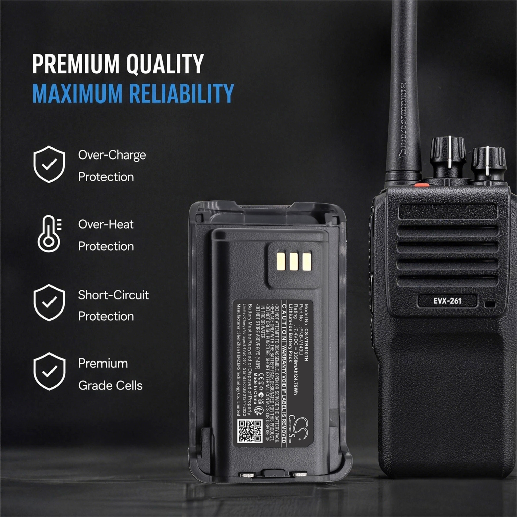 Batteria compatibile con Bearcom Vertex standard CS-VTR610TH
