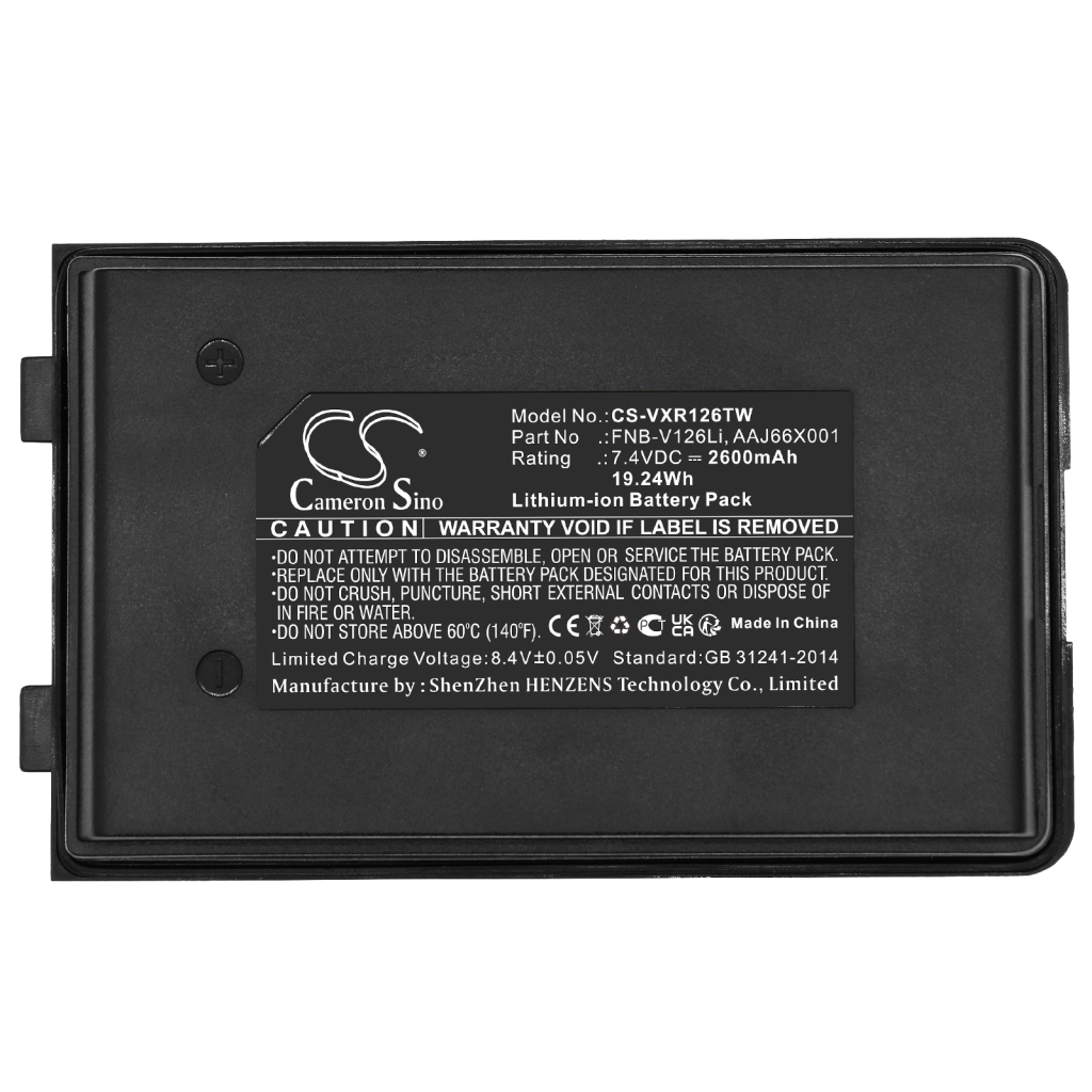 Batteria radio bidirezionale Vertex standard CS-VXR126TW