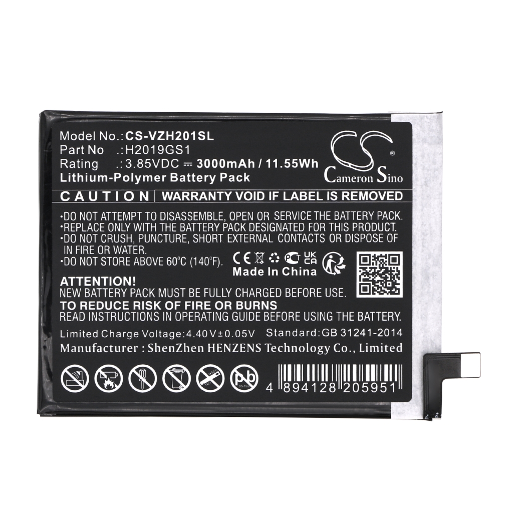 Batteria del telefono cellulare Verizon CS-VZH201SL