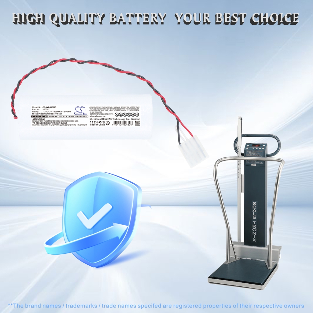 Batteria compatibile con Welch-Allyn CS-WB515MD