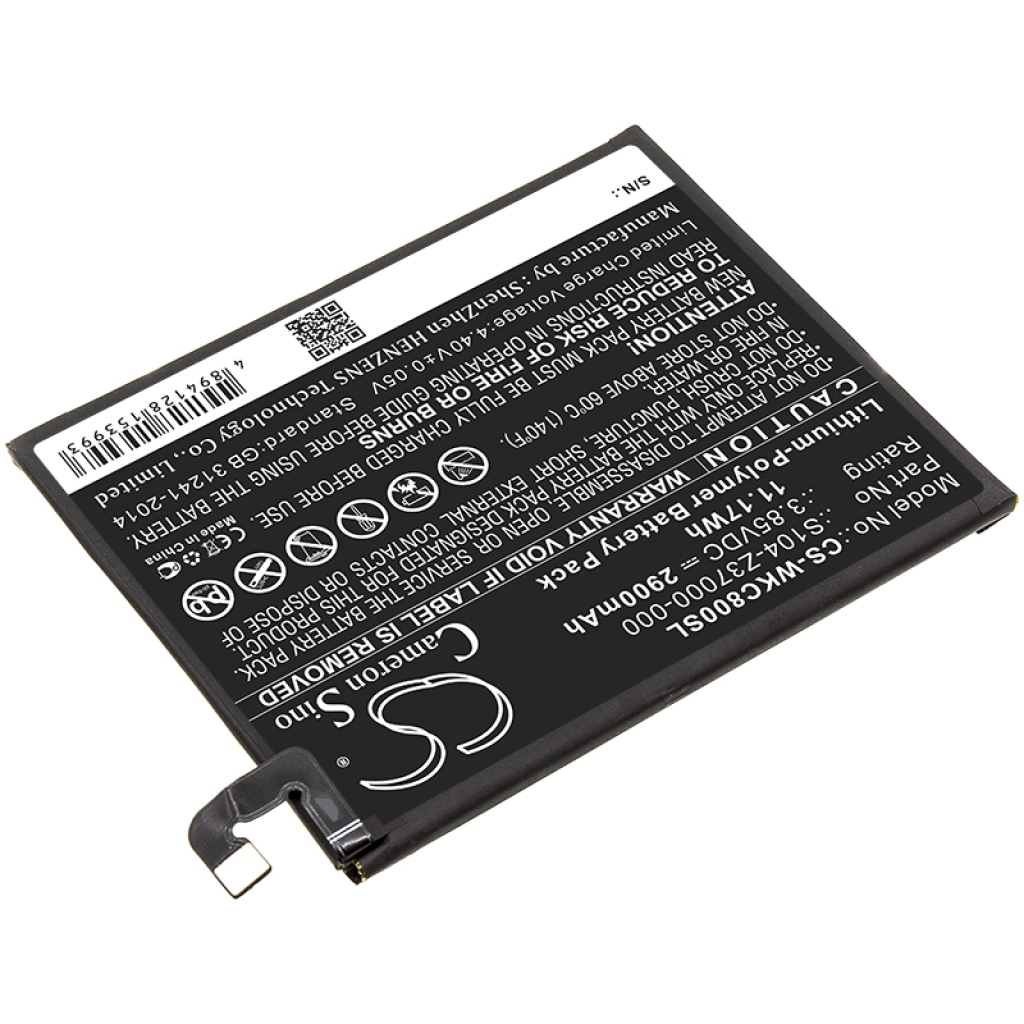 Batteria del telefono cellulare Wiko CS-WKC800SL
