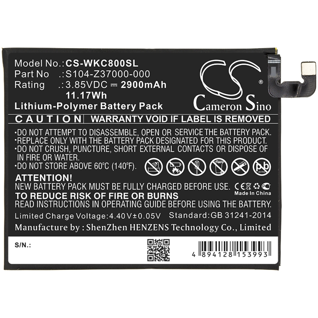 Batteria del telefono cellulare Wiko CS-WKC800SL