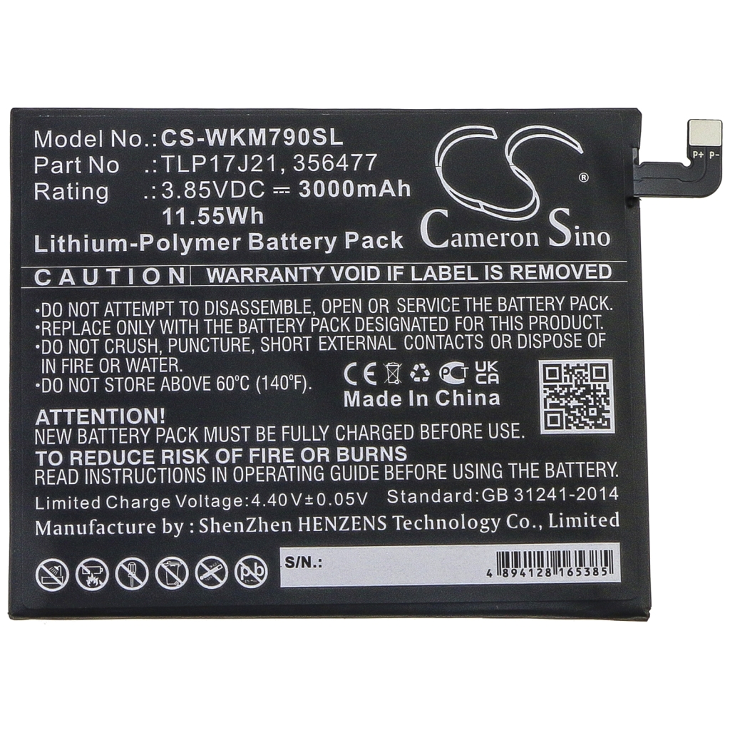 Batteria del telefono cellulare Wiko CS-WKM790SL