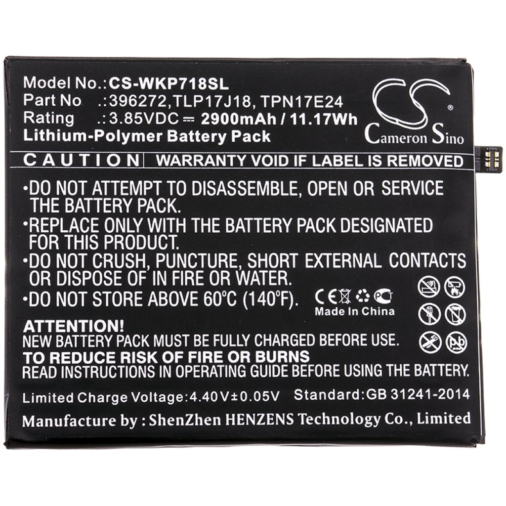 Batterie Sostituisce TPN17E24