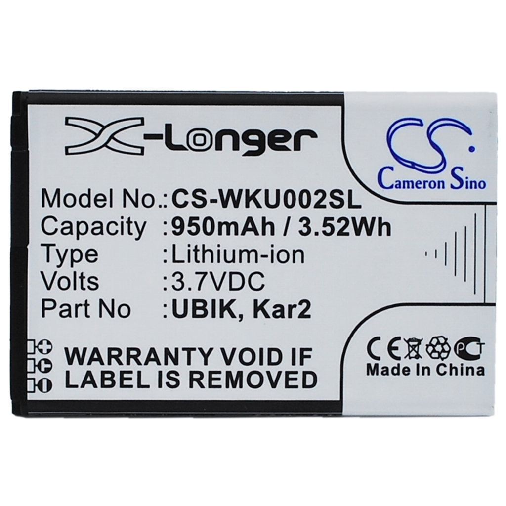 Batteria compatibile con Wiko CS-WKU002SL