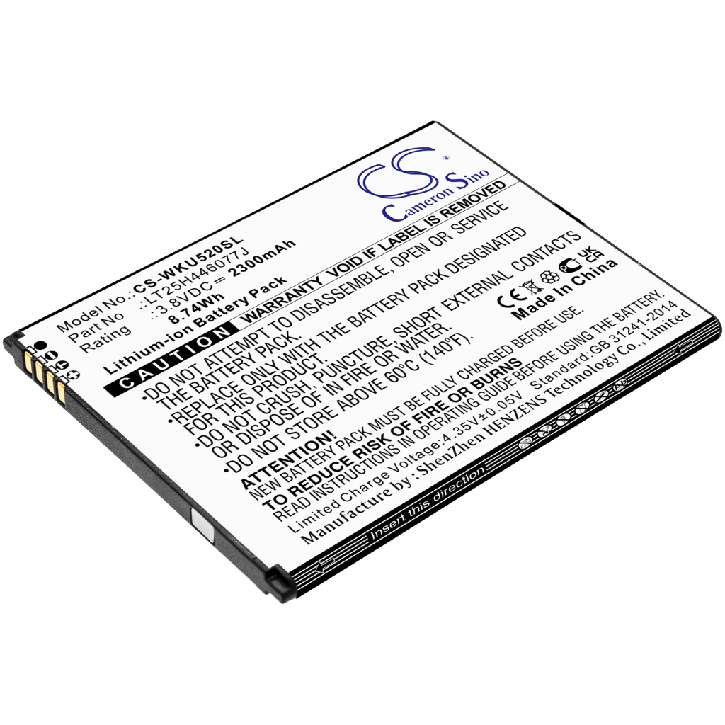 Batteria del telefono cellulare Wiko CS-WKU520SL