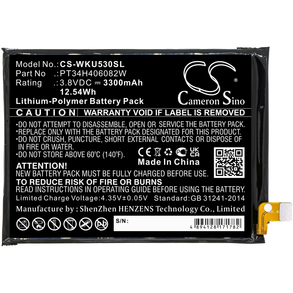 Batteria del telefono cellulare Wiko CS-WKU530SL