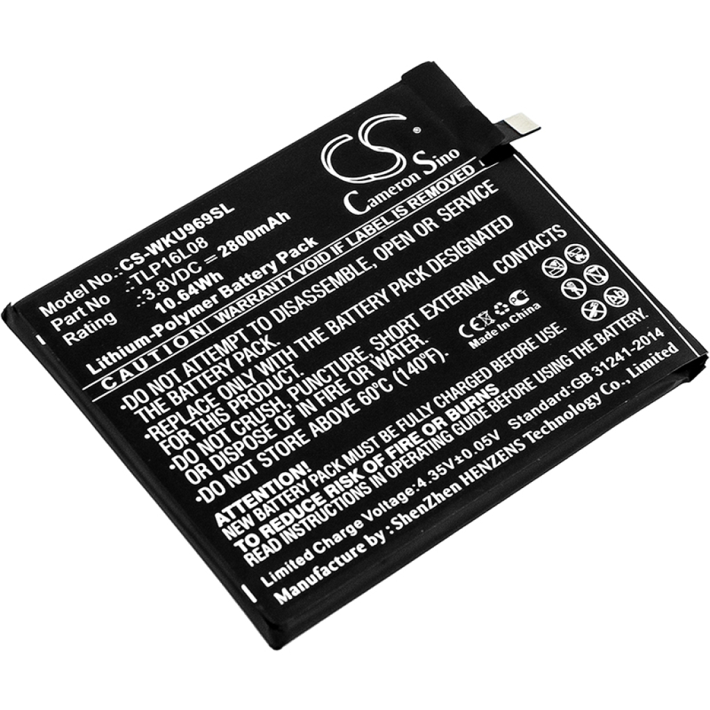 Batteria del telefono cellulare Wiko CS-WKU969SL