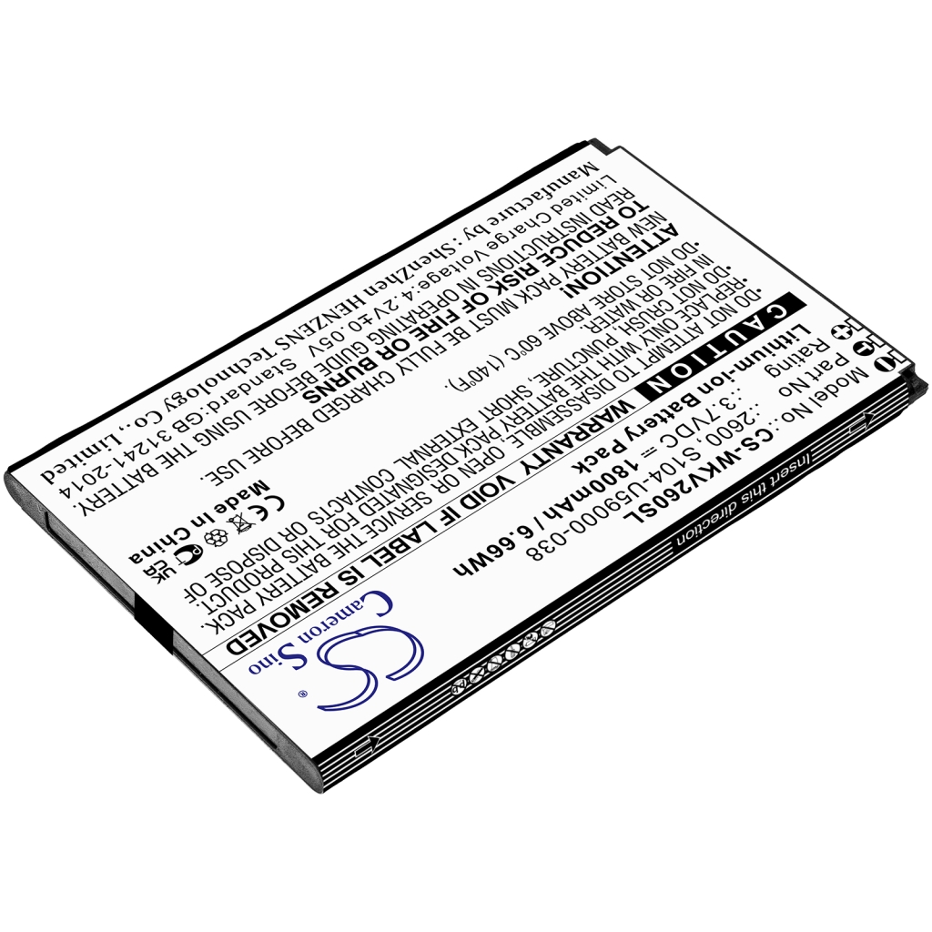 Batteria del telefono cellulare Wiko CS-WKV260SL