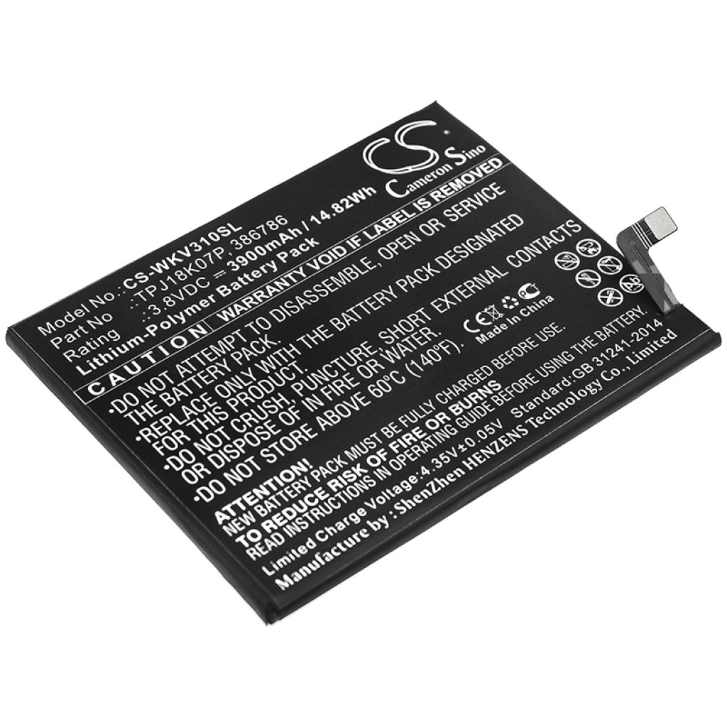 Batterie Batteria del telefono cellulare CS-WKV310SL