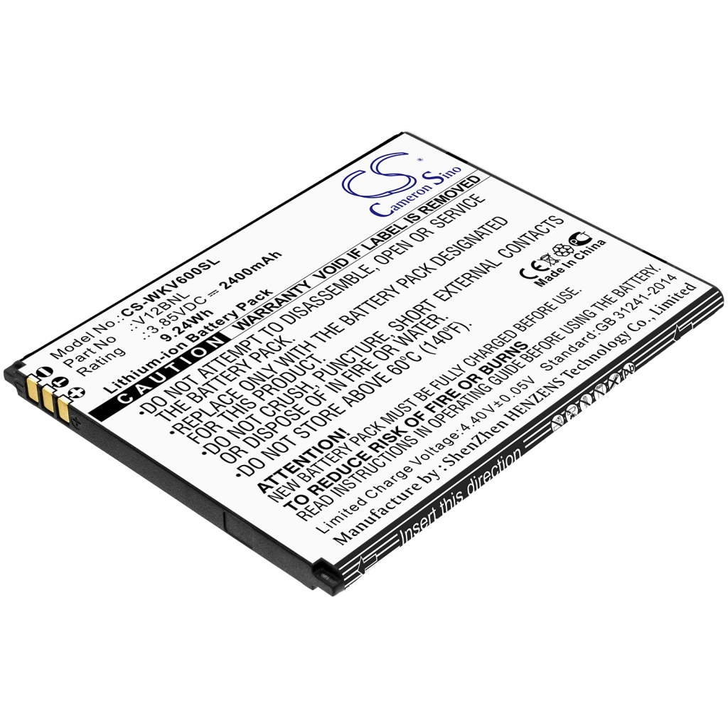 Batteria del telefono cellulare Wiko CS-WKV600SL