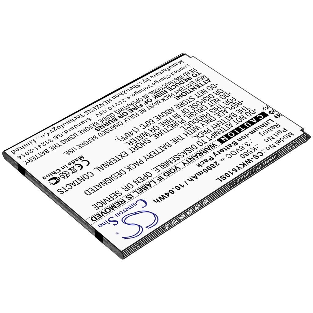 Batteria del telefono cellulare Wiko CS-WKY610SL