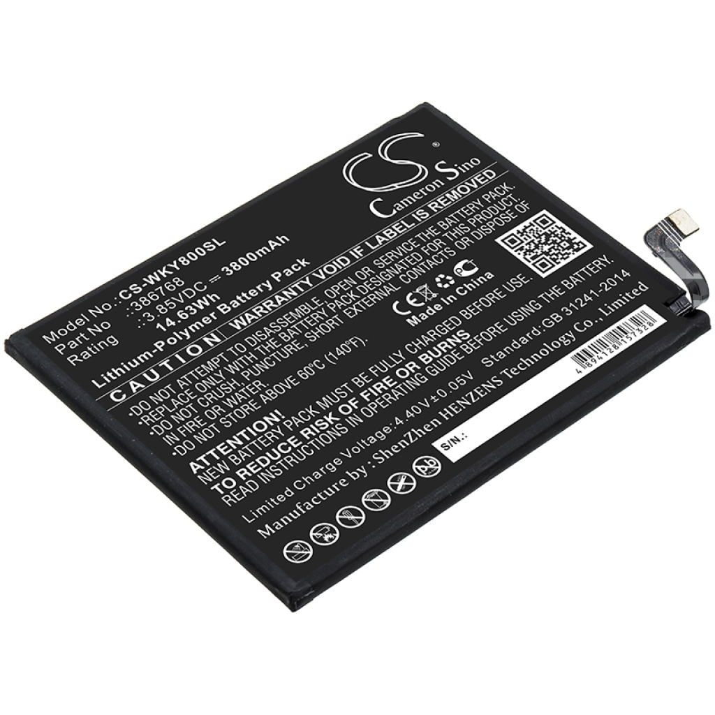 Batteria del telefono cellulare Wiko CS-WKY800SL