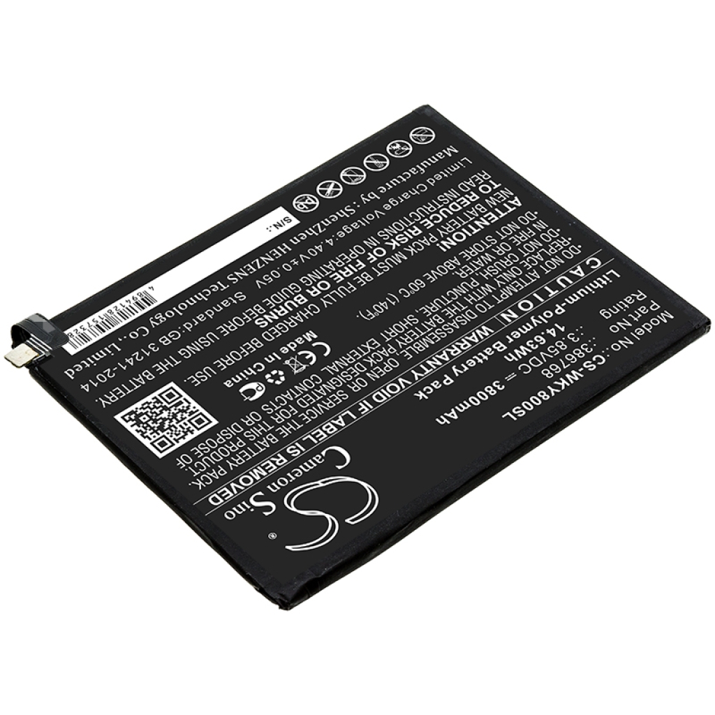 Batteria del telefono cellulare Wiko CS-WKY800SL