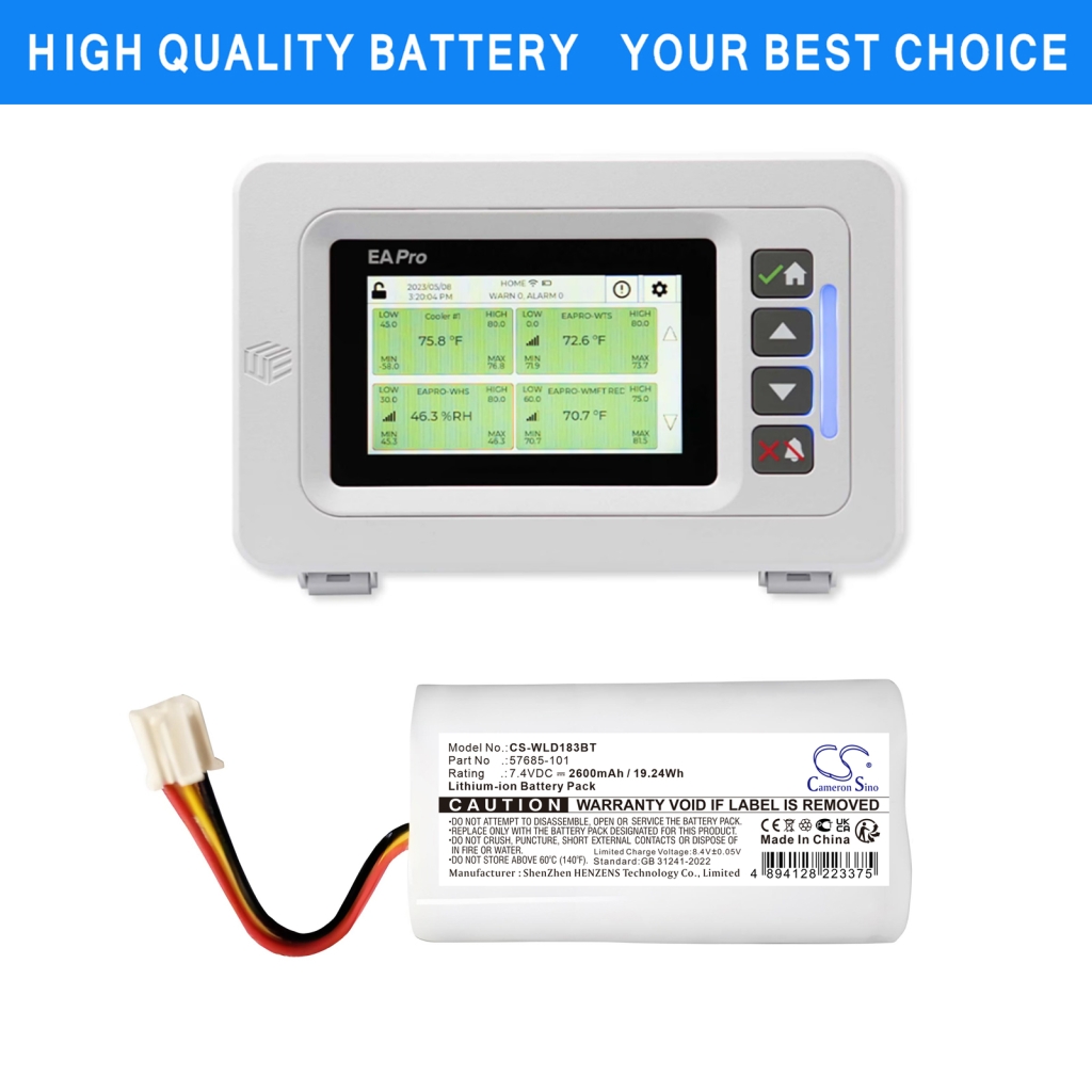 Batteria per telecamera di sicurezza domestica Winland CS-WLD183BT