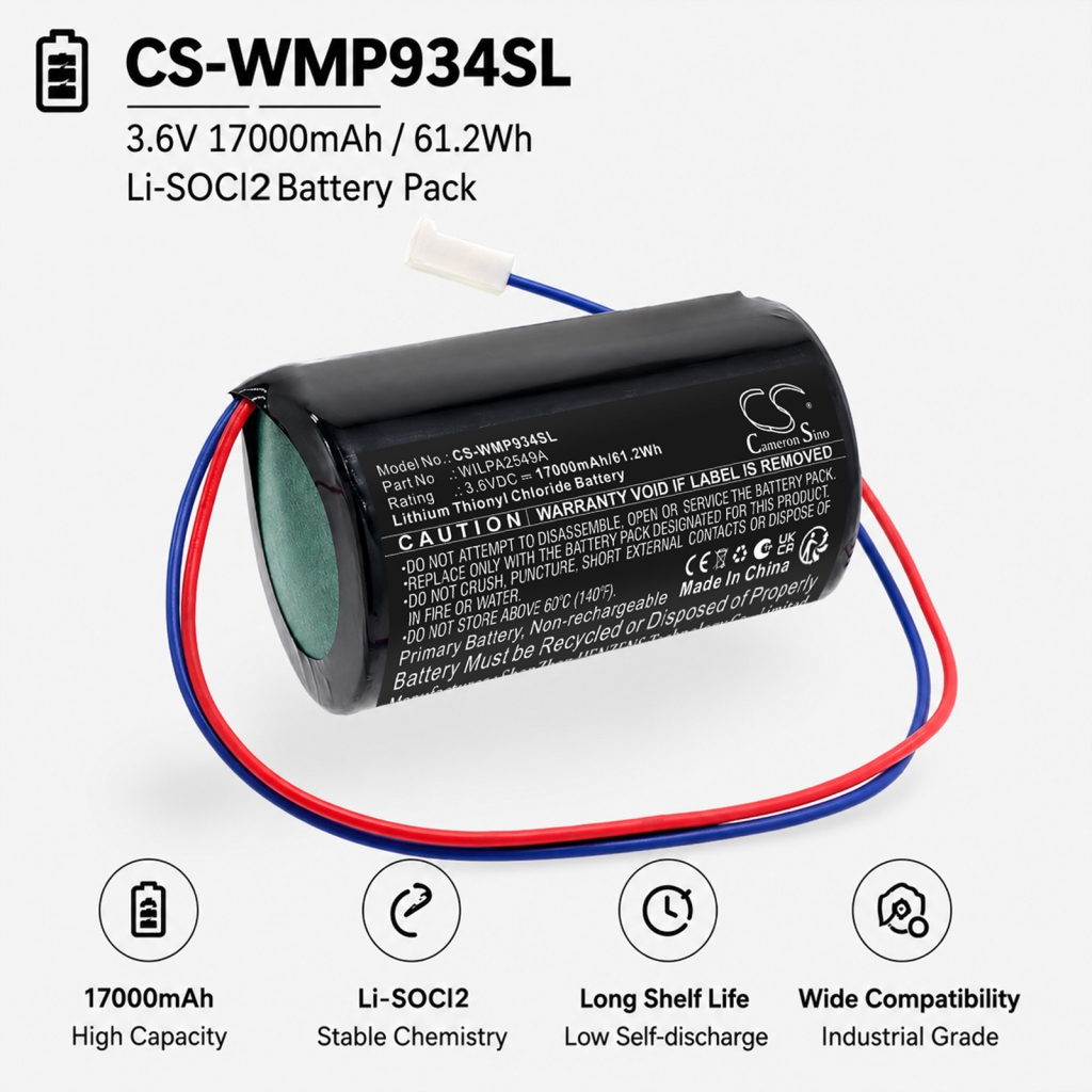 Batteria compatibile con Water meter CS-WMP934SL