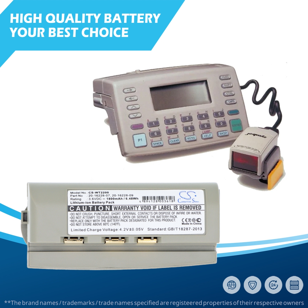 Battery for SYMBOL WSS1010